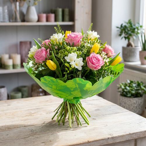 Rondella manchetter Ø38cm grøn 50stk | Floristik24.dk