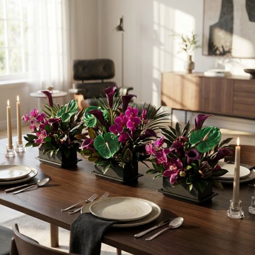 OASIS® Sort Bord Deco Mini Blomsterskum Sort 4 stk | Floristik24.dk