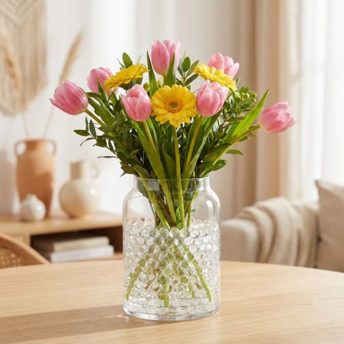 Artikel Aqualinos Aqua Pearls Dekorative vandperler til planter Transparent 8-12mm 500ml