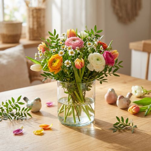 Glasvase, blomstervase,