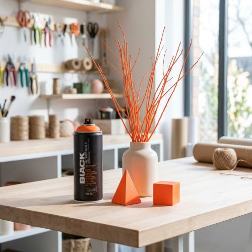 Spraymaling spray fluorescerende farve orange neon graffiti 400ml | Floristik24.dk