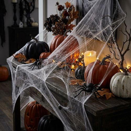 Artikel Halloween dekoration edderkoppespind 70×100 cm 150 g