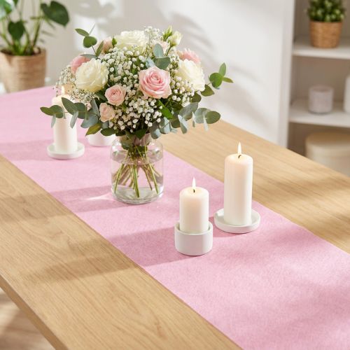 Bordløber fleece pink 23cm 25m | Floristik24.dk