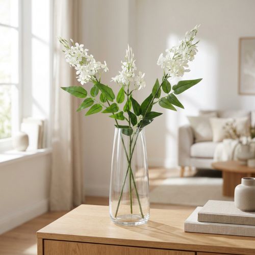 Blomstrende gren Phlox kunstige blomster hvide 78 cm 3 stk | Floristik24.dk