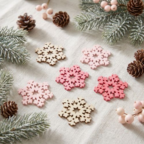 Snefnugmix pink, pink, natur Ø2cm 144 stk | Floristik24.dk