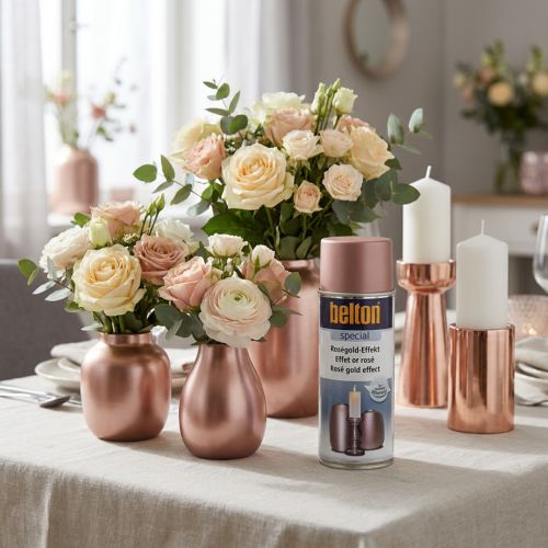 Artikel Belton specialmaling spray rosa guld effekt special maling 400ml