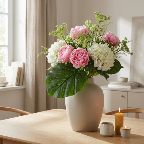 Kunstig Grøn Plante Bergenia Grøn Kunstig Plante 53cm | Floristik24.dk