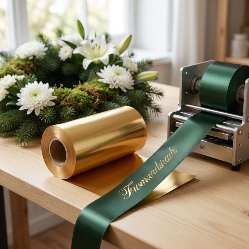 Guld prægefolie 175mm x 50m | Floristik24.dk
