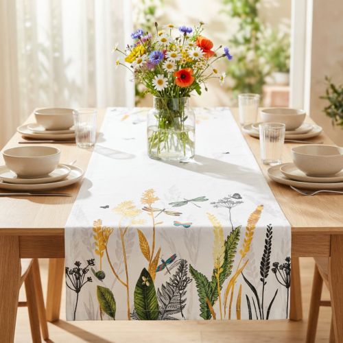 Artikel Bordløber sommer bordløber eng sommer hvid 40x150cm