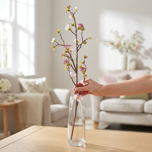 Kirsebærblomstgren pink 95cm | Floristik24.dk
