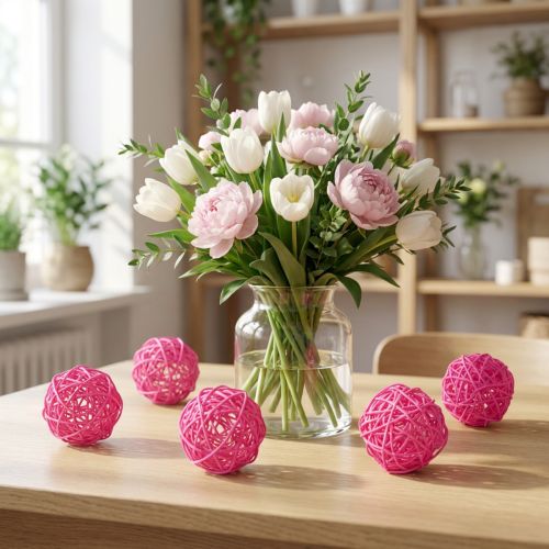 Artikel Pyntekugler pink Ø7cm 18 stk