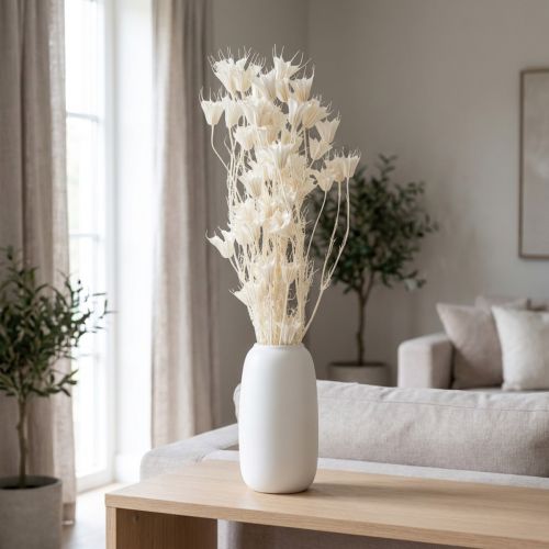 Tørrede Nigella-blomster, buket elegant naturlig dekoration til eksklusive interiører, 70 cm, 50 g | Floristik24.dk