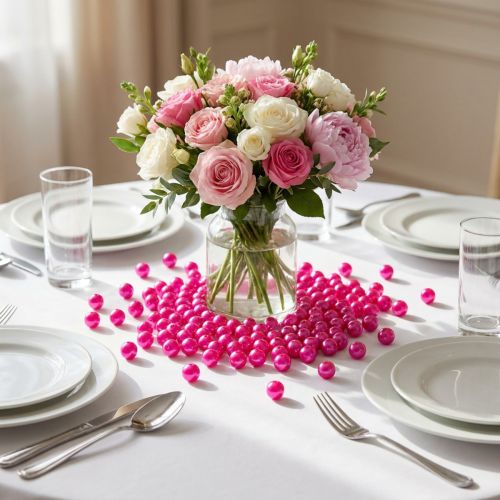 Artikel Pynteperler Ø10mm pink 115 stk