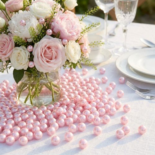 Pynteperler Ø10mm pink 115 stk | Floristik24.dk