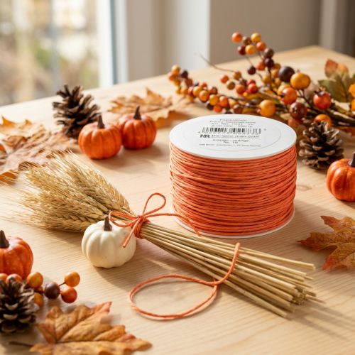 Papirsnor trådviklet Ø2mm 100m Orange | Floristik24.dk