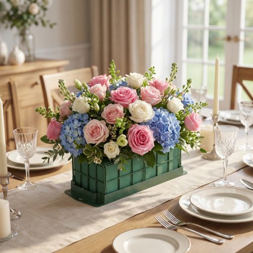 Blomster skum mursten borddekoration 29cm x 12cm x 8,5cm 4 stk. | Floristik24.dk