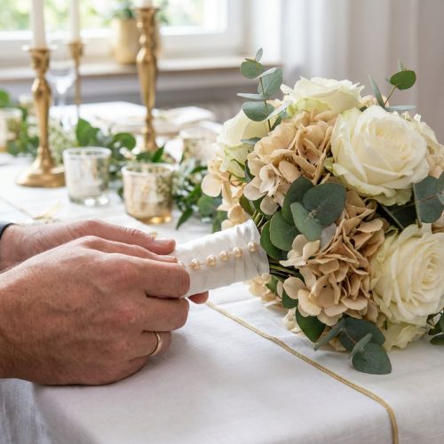 Artikel Perlehovedstifter champagne Ø20mm 90mm