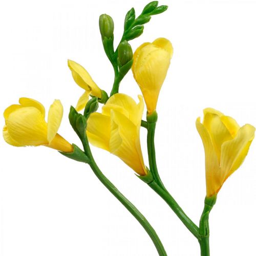Artikel Fresiaer, kunstige blomster, fresiaer i bundt gul L64cm 6stk
