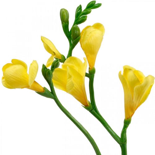 Floristik24 Fresiaer, kunstige blomster, fresiaer i bundt gul L64cm 6stk