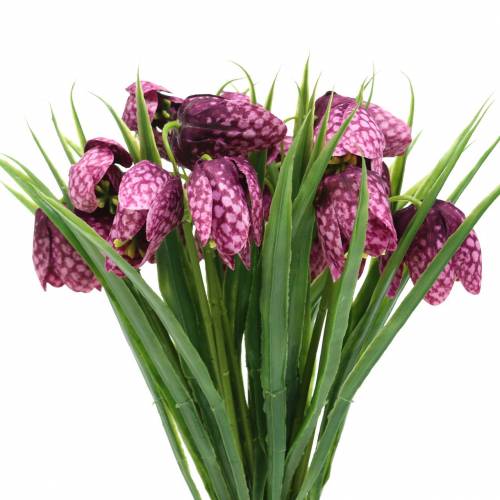 Floristik24 Skakbræt blomster Fritillaria kunstlilla 29cm 6stk