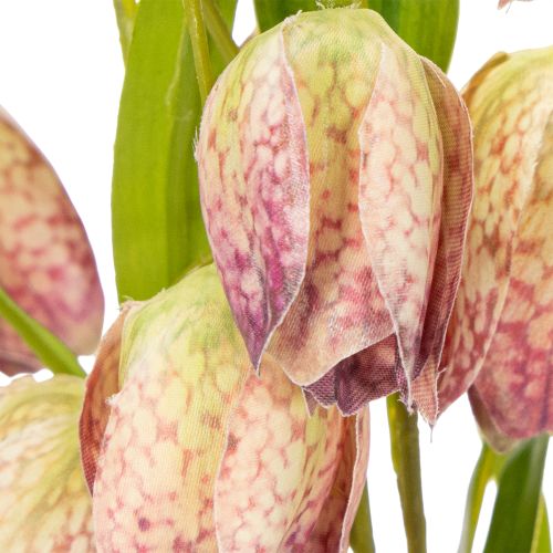 Artikel Kunstig fritillariablomst, delikat dekoration til opholdsrum, 60 cm, 3 stk.