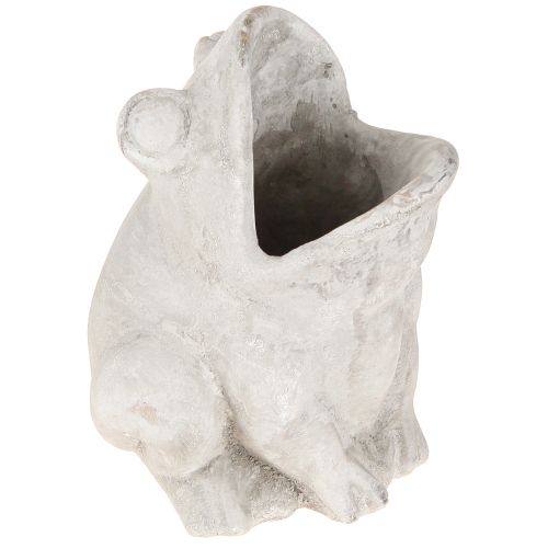 Frø dekorativ plantepotte urtepotte betongrå H18,5cm