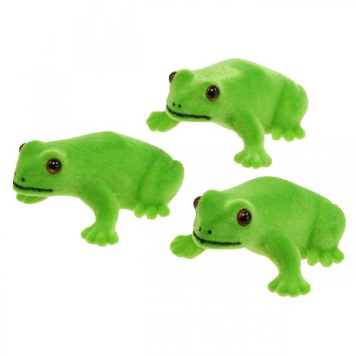 Artikel Frø deco figur grøn borddekoration sommerdekoration 5,5cm 12stk
