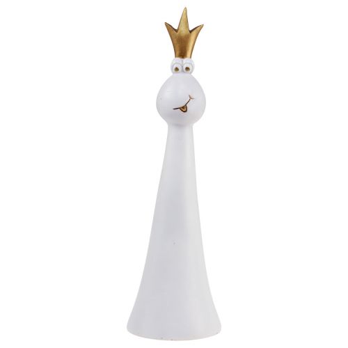Artikel Frøprins Dekorativ frø Dekorativ figur Hvidguld H30,5cm