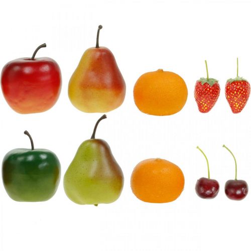 Floristik24 Deco frugter, kunstig frugtblanding L5–8,5 cm