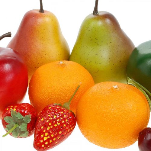 Floristik24 Deco frugter, kunstig frugtblanding L5–8,5 cm