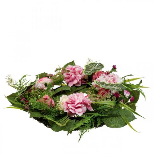 Floristik24 Spring Krans Pæon Ranunkel Krans Kunstig Ø50cm