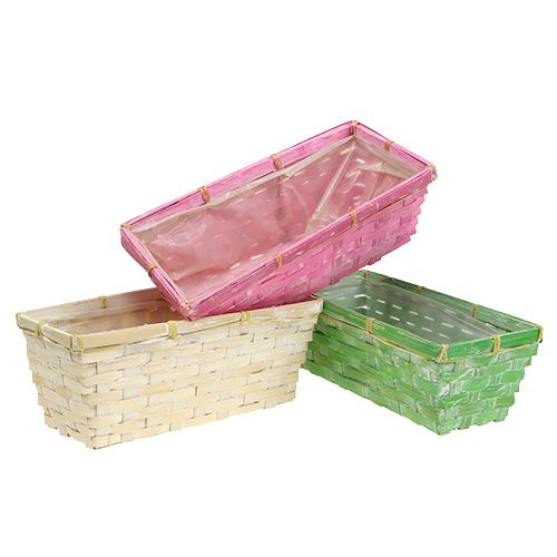 Springkurve firkantede flerfarvede 25x12x9cm 6 stk