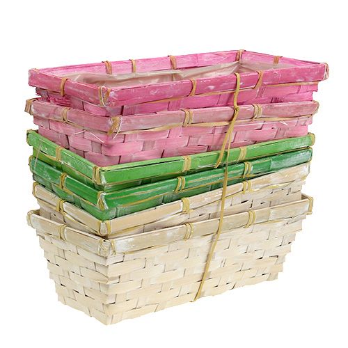Artikel Springkurve firkantede flerfarvede 25x12x9cm 6 stk