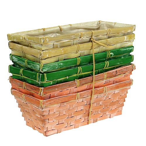 Artikel Springkurv 25x13x9cm orange, gul, grøn 6 stk