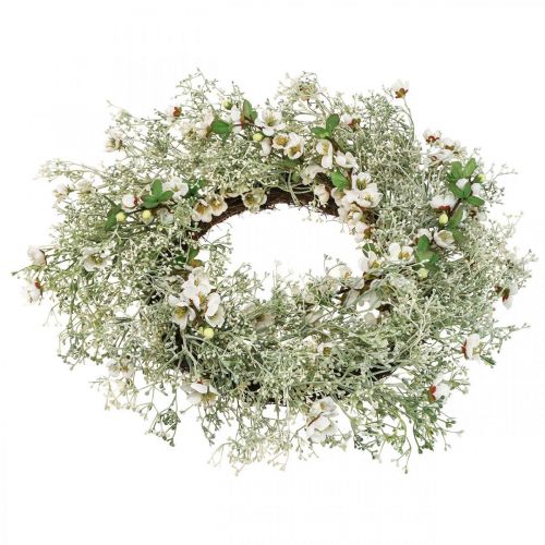 Floristik24 Forårskrans kirsebærblomster gypsophila krans kunstig Ø50cm