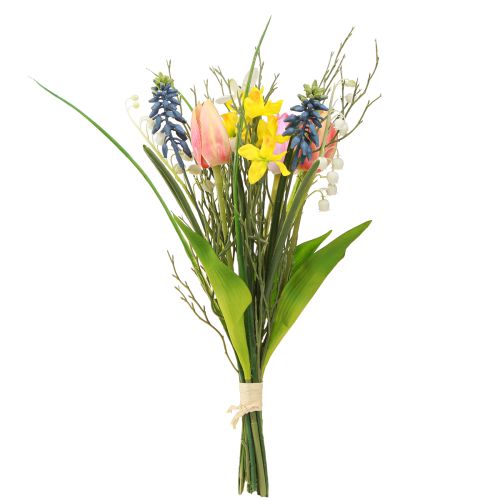 Artikel Forårsbuket Kunstig Blomsterbuket Ægte Touch 36cm