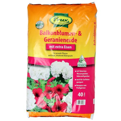Floristik24 FRUX altanblomst og geraniumjord 40l