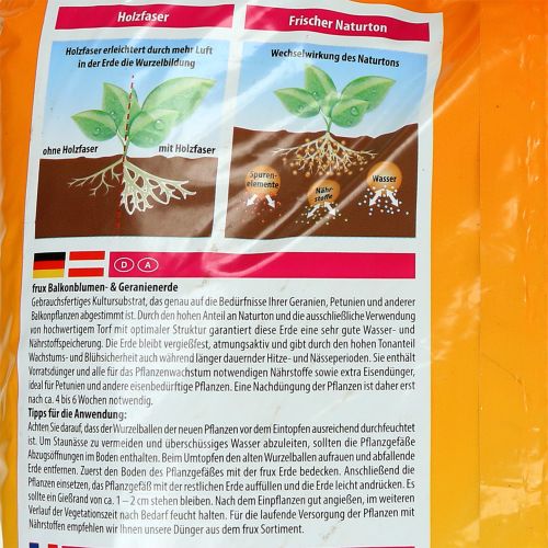 Floristik24 FRUX altanblomst og geraniumjord 40l