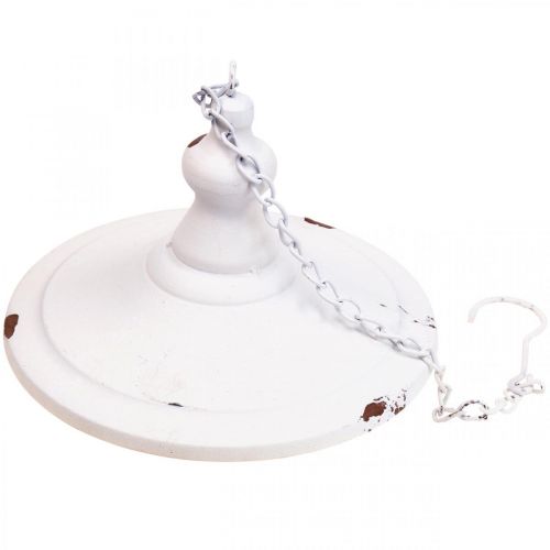 Artikel Hængende dekoration shabby chic dekorativ fuglefoder hvid Ø20cm