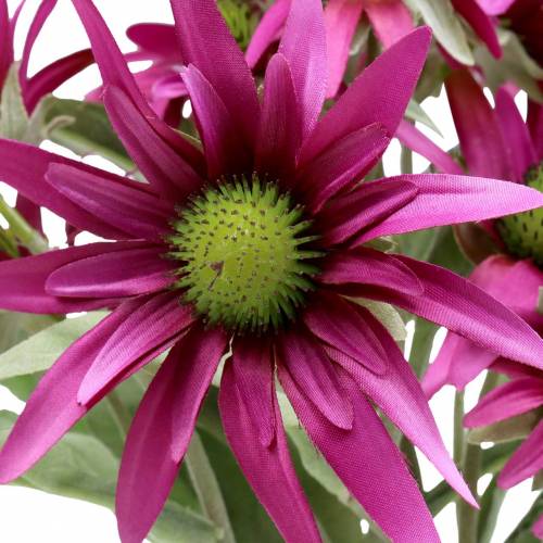 Floristik24 Echinacea blomst kunstig lyng 45cm 3stk