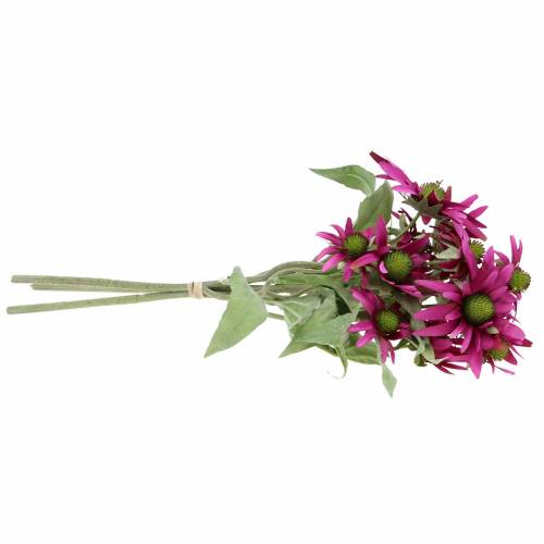 Floristik24 Echinacea blomst kunstig lyng 45cm 3stk