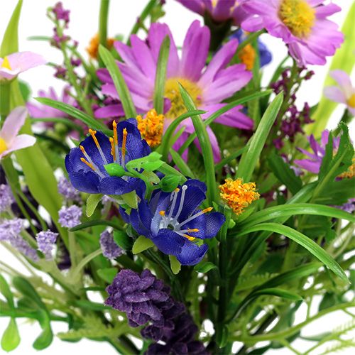 Floristik24 Buket af tusindfryd lyserød med lavendel 24cm