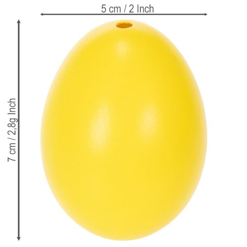 Artikel Påskeægdekoration, ægte gåseæg til forårsagtig værelsesindretning, 7 cm, 10 stk.