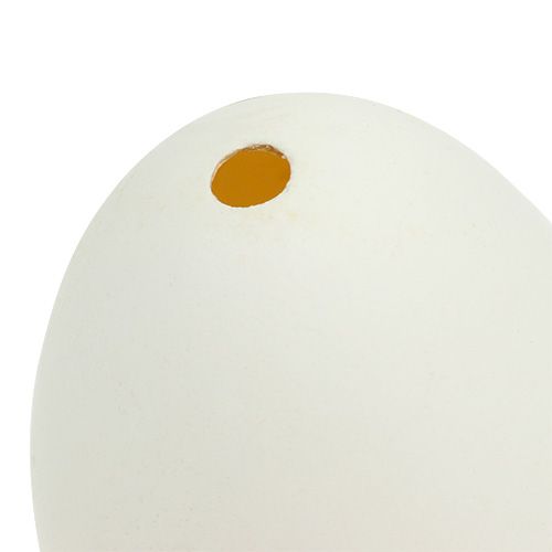 Floristik24 Gåseæg hvid 7cm 4stk