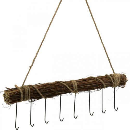 Floristik24 Garderobe vægdekoration knagerækker træbundt 52cm