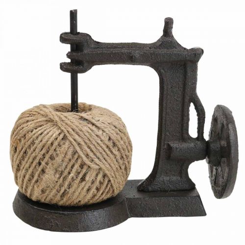 Floristik24 Trådholder dekorativ symaskine støbejern 17x10x5cm
