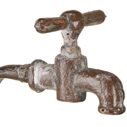 Artikel Havedekoration metal plantekasse med hane Ø16,5cm H42cm