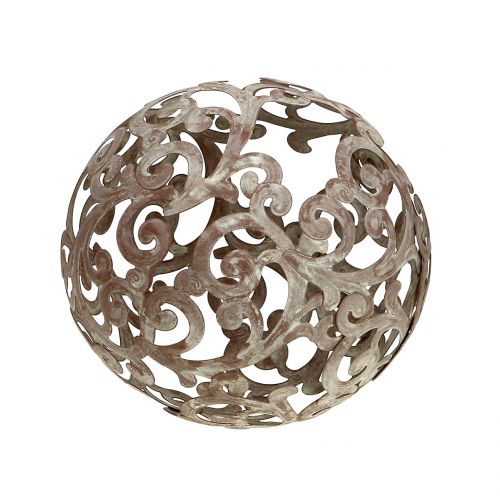 Havedekoration, metalkuglerust Ø14cm