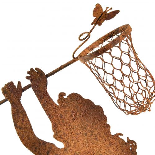 Floristik24 Havedekoration rustdrengepigefigurer H44–46cm 2 stk