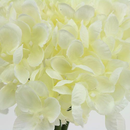 Artikel Hortensia-bundt kunstige blomster hvid L27cm
